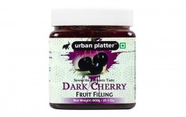 Urban Platter Dark Cherry Fruit Filling   Plastic Jar  600 grams